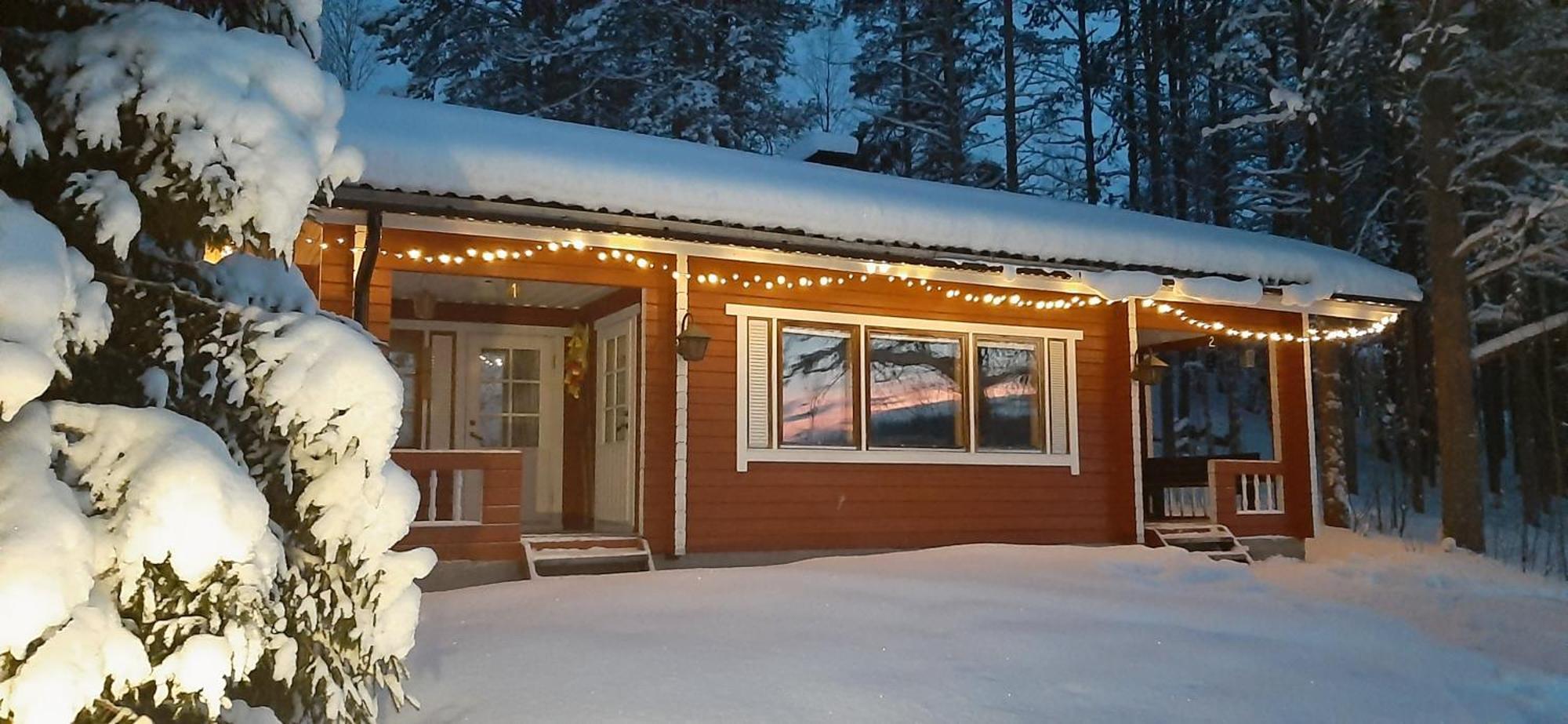 Korvala Log Cabins Villa Buitenkant foto