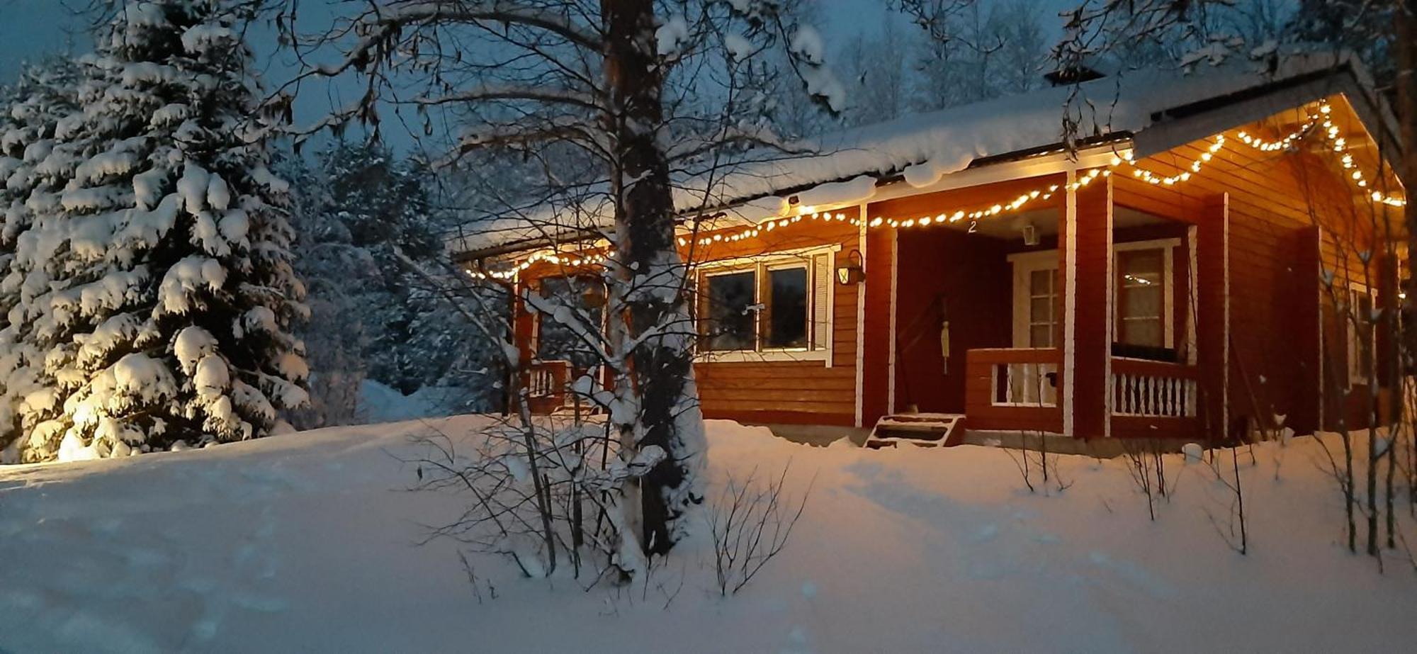 Korvala Log Cabins Villa Buitenkant foto